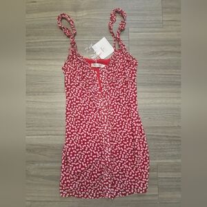 5/25$ Red Floral Women's Tank Top